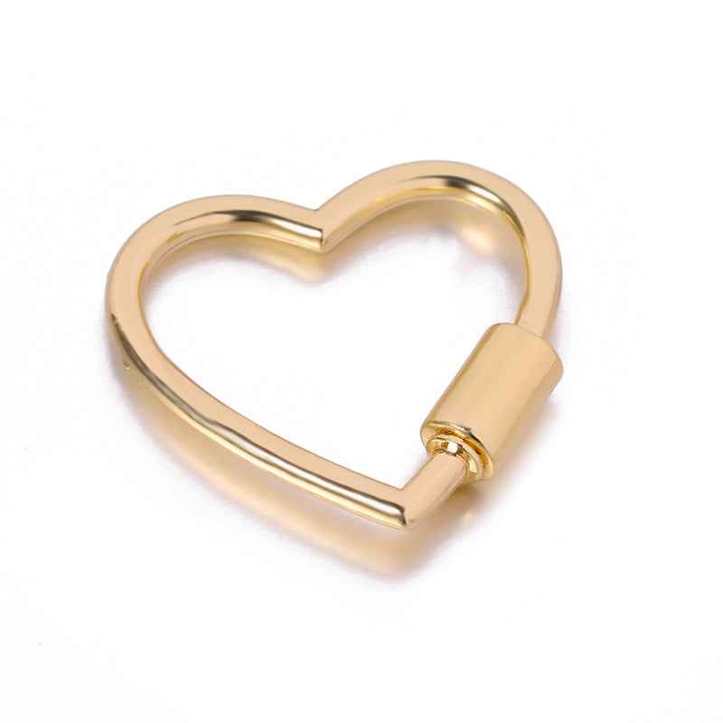 Heart-Shaped Decorative Alloy Buckle Accessory