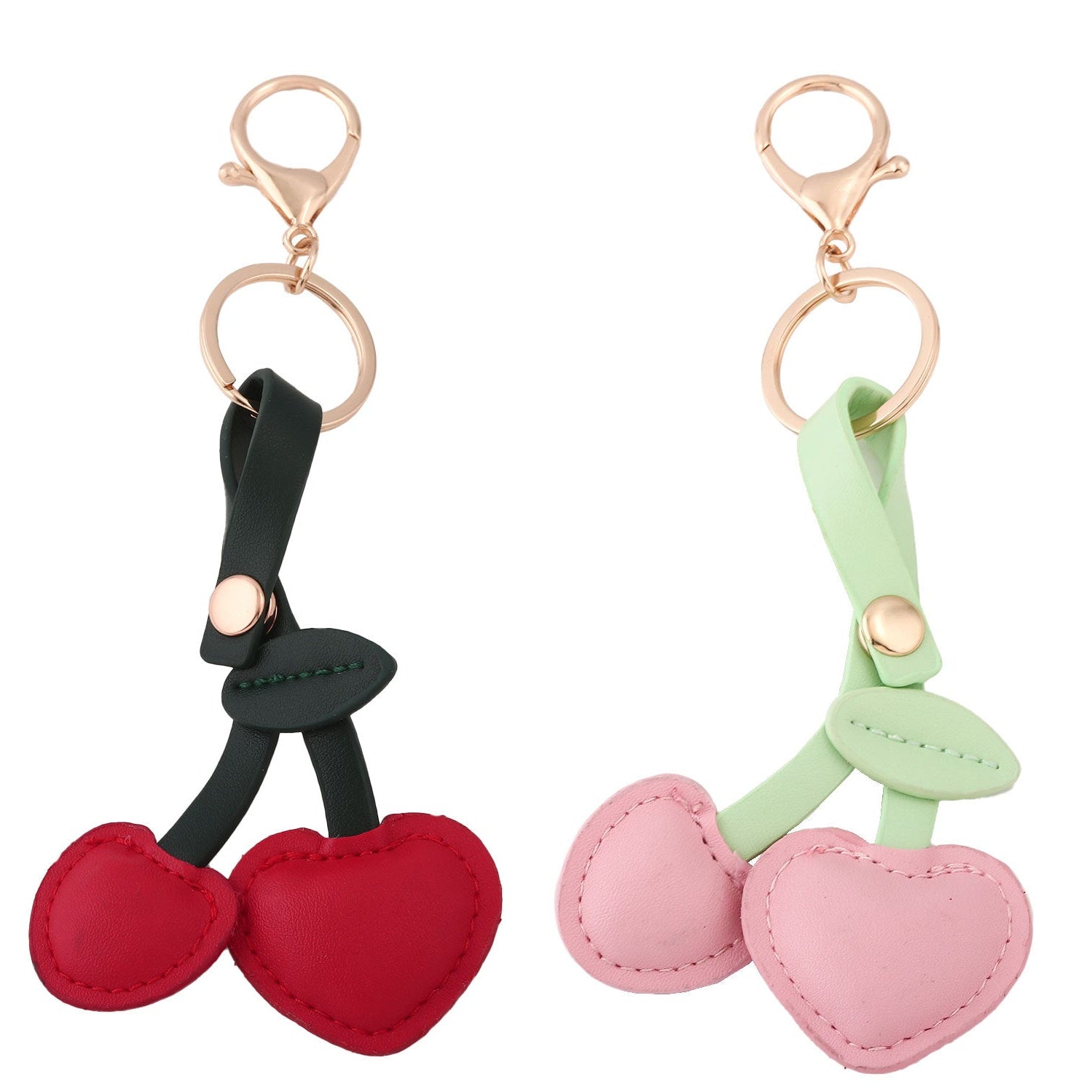 Cute Leather Heart Bag Charm & Pendant