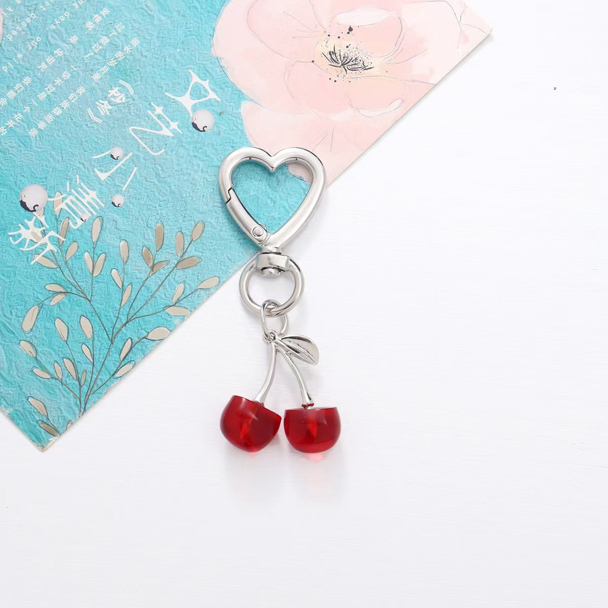 Cherry Alloy Keychain & Bag Pendant