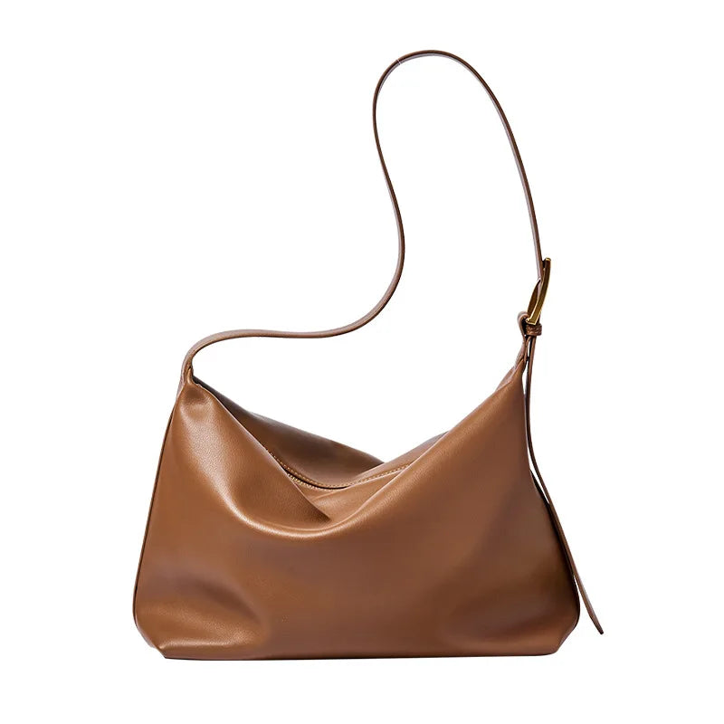 Yaffa Safa cowhide leather shoulder bag in brown, black, wheat, coffee and white
