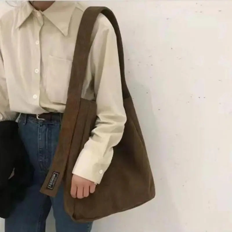Yaffa Leah corduroy tote bag