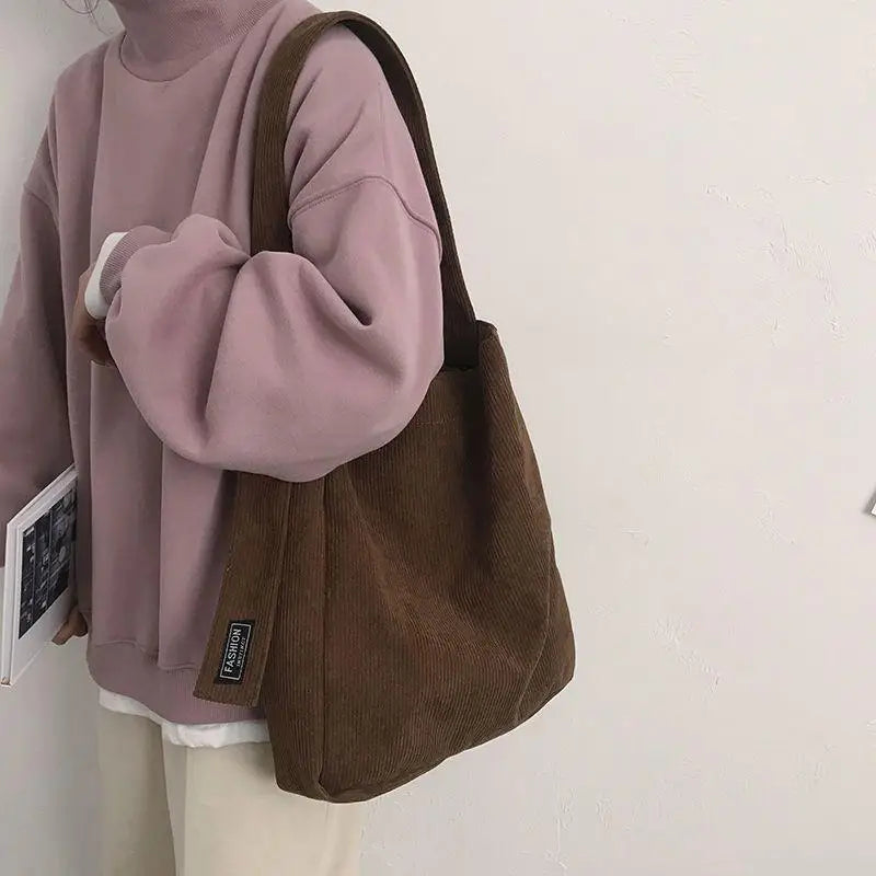 Yaffa Leah corduroy tote bag