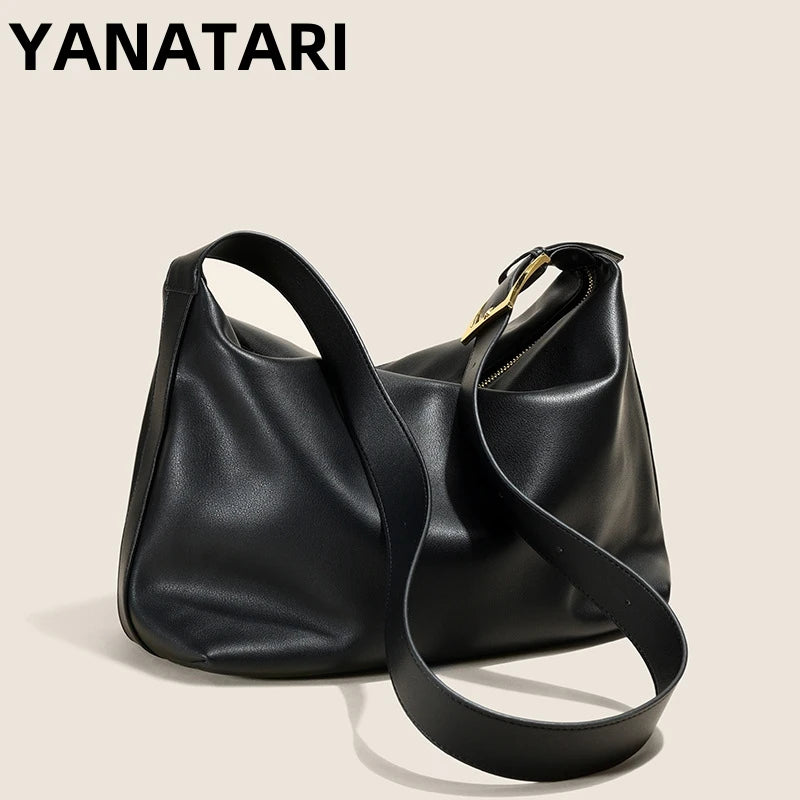 Yaffa Safa cowhide leather shoulder bag in brown, black, wheat, coffee and white