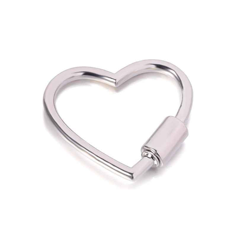 Heart-Shaped Decorative Alloy Buckle Accessory