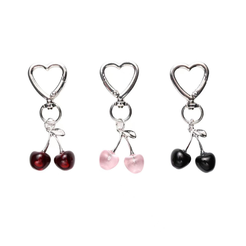 Cherry Alloy Keychain & Bag Pendant