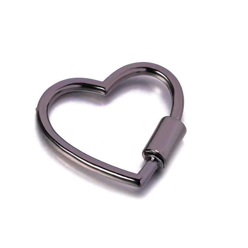 Heart-Shaped Decorative Alloy Buckle Accessory