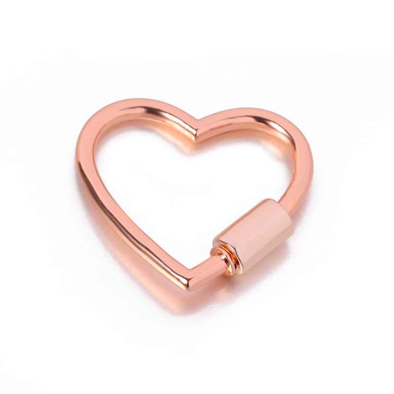 Heart-Shaped Decorative Alloy Buckle Accessory