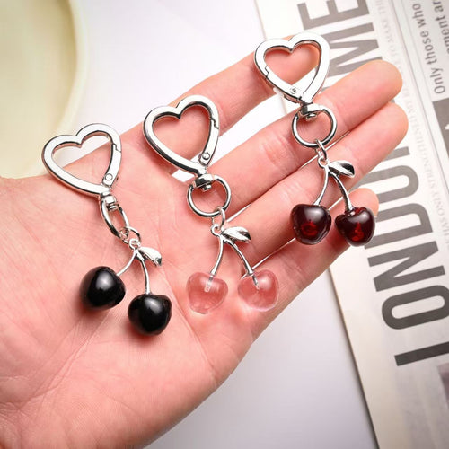 Cherry Alloy Keychain & Bag Pendant